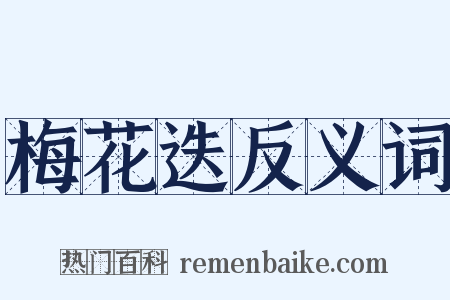 梅花迭反义词是什么意思的图片